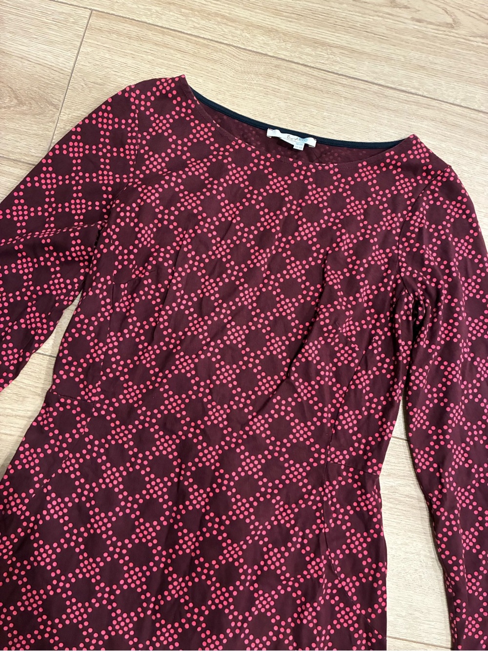 Boden Women’s Long Sleeve Jersey Dress Modal Cotton Blend Size 6R